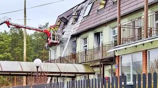 Pożar DPS w Szczawnie 