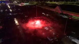 Nielegalny zlot fanów motoryzacji w Komornikach pod Poznaniem