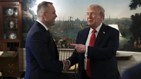 Karol Nawrocki i Donald Trump w Waszyngtonie