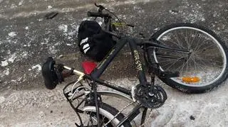 Mężczyzna jechał rowerem