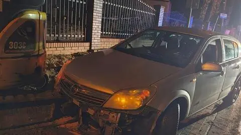 Autem wjechał w koparkę