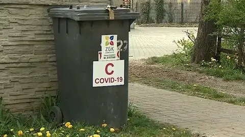 Tu mieszka zakażony koronawirusem, a to jest jego kosz