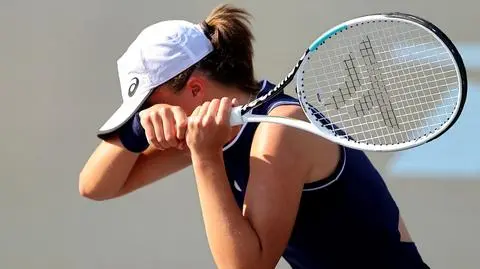 Łzy jeszcze w trakcie meczu. Świątek źle zniosła porażkę