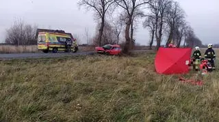 26-letni rowerzysta zginął na miejscu