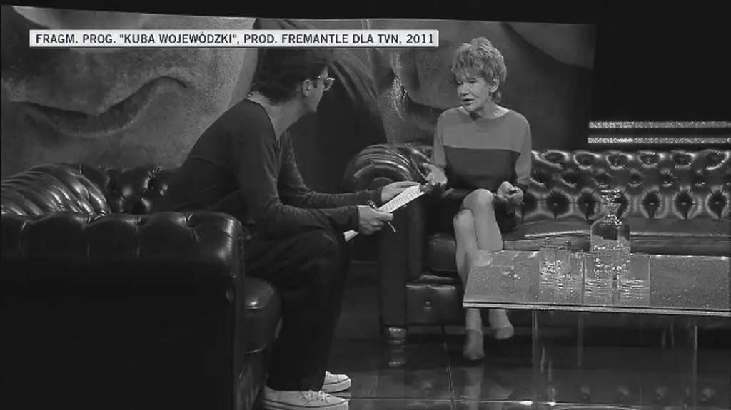 Maria Czubaszek: moja metryka zaginęła w trakcie którejś wojny ("Kuba Wojewódzki", 2011 r.)