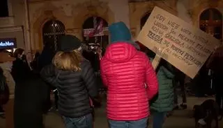 Protest w Łodzi