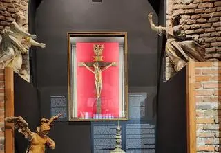 Krzyż można oglądać na wystawie 