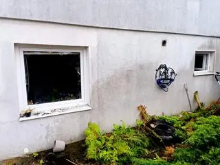 Wybuch w domu w Mrągowie