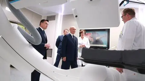Putin odwiedza szpital w mieście Krasnogorsk w obwodzie moskiewskim. Zdjęcie z 21 sierpnia 2024 roku 