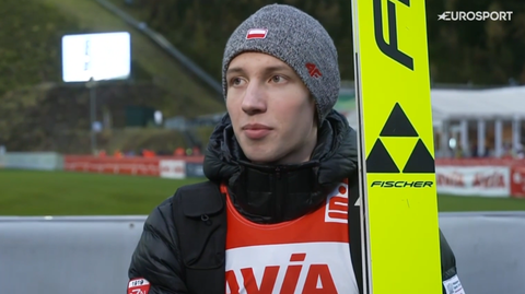 Kacper Tomasiak po zawodach w Klingenthalu