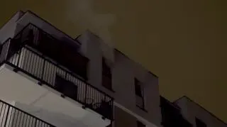 Płomienie pojawiły się na piątym piętrze budynku