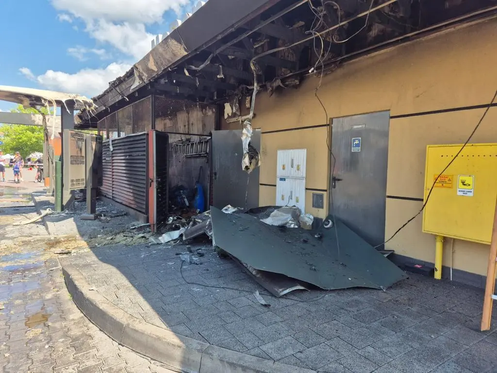 Pożar restauracji w Grudziądzu