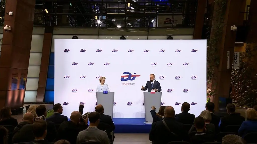Konferencja premiera i przewodniczącej Komisji Europejskiej