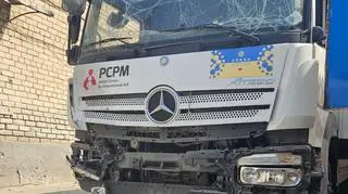 Pojazd przekazany przez Fundację PCPM został zaatakowany przez rosyjskiego drona w Chersoniu