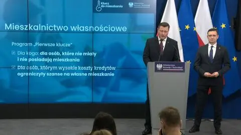 "Klucz do mieszkania". Minister rozwoju przedstawił nowy program mieszkaniowy