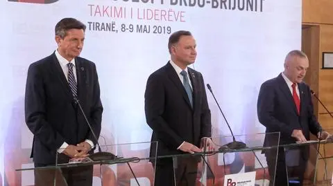 Andrzej Duda na szczycie w Tiranie