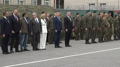 Andrzej Duda i Mariusz Błaszczak na Łotwie. Oglądaj transmisję ze spotkania z polskimi żołnierzami