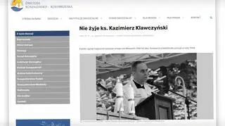 O śmierci księdza Kazimierza Klawczyńskiego poinformowała diecezja kołobrzesko-koszalińska