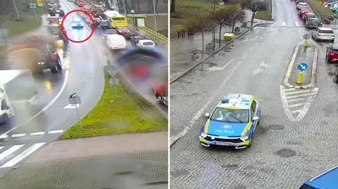 Kobieta w zaawansowanej ciąży utknęła w drodze do szpitala na proteście rolników. Pomogli policjanci 