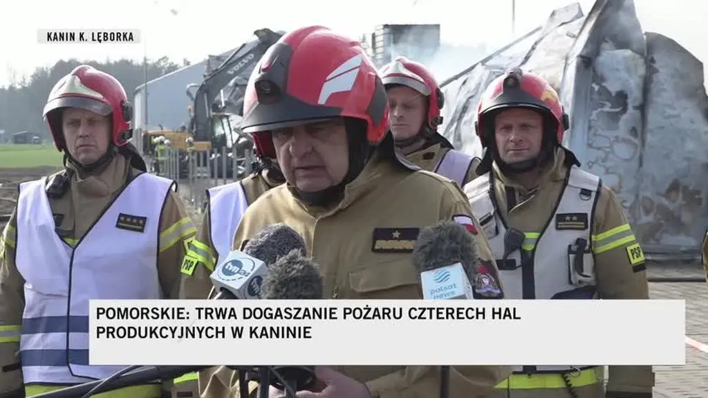 Wójt: pracownicy spalonego zakładu w Kaninie zostali bez środków do życia