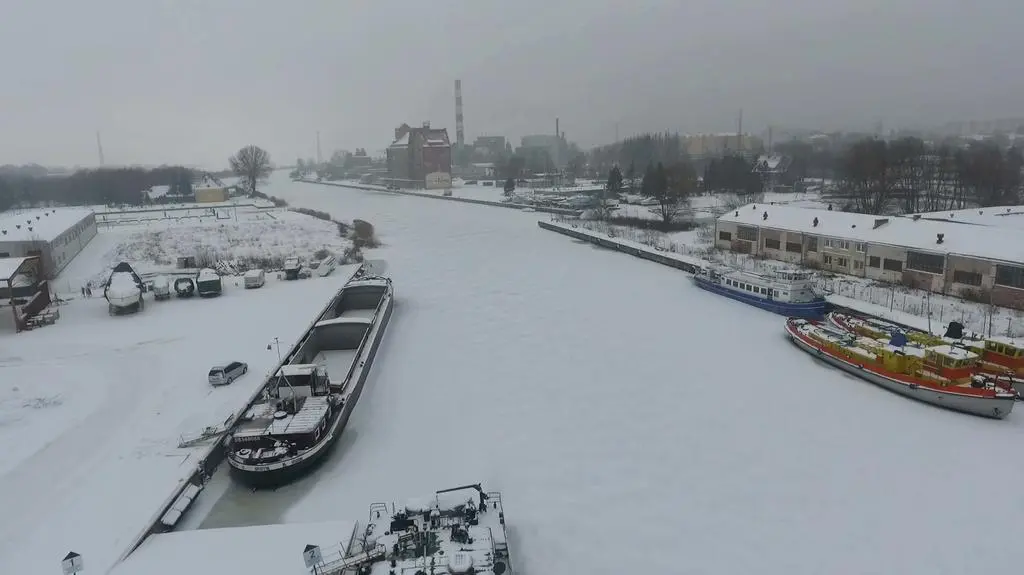 Port w Elblągu stoi
