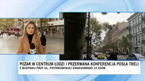 Młodszy brygadier Jędrzej Pawlak, rzecznik prasowy Komendanta Wojewódzkiego Państwowej Straży Pożarnej w Łodzi