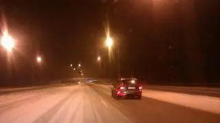 Śnieg i lód na A4