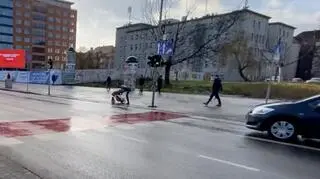 Nie pomogło nawet machanie nogą