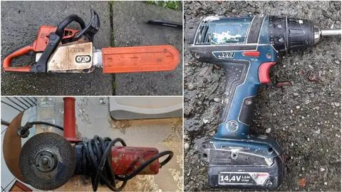 Sprzęty skradzione z posesji