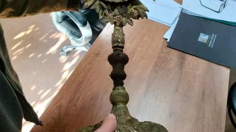 An old monstrance unearthed in southeastern Poland