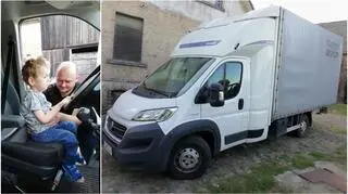 Poszukiwany samochód to biały fiat ducato