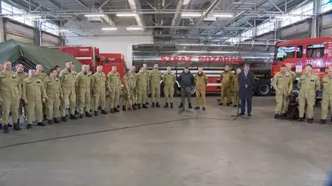 Polscy strażacy lecą pomagać do Turcji. Oglądaj konferencję prasową