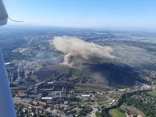 Osunął się w sobotę fragment pogórniczej hałdy kopalni Marcel