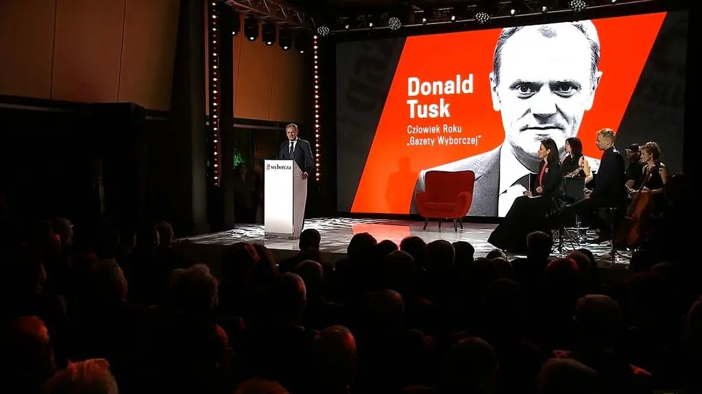 Przemówienie Donalda Tuska na gali Człowieka Roku Gazety Wyborczej