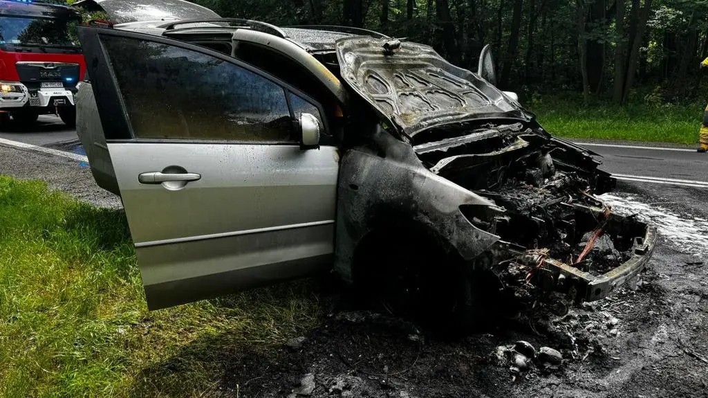 Mazda zaczęła się palić na DK3