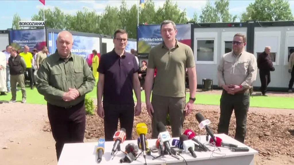 Konferencja prasowa Mateusza Morawieckiego w Borodziance