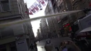 Armatka wodna w działaniu