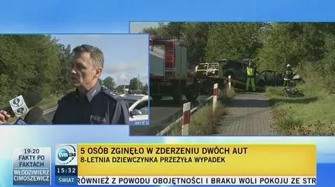 Pięć osób zginęło w wypadku. 8-letnia dziewczynka przeszła operację