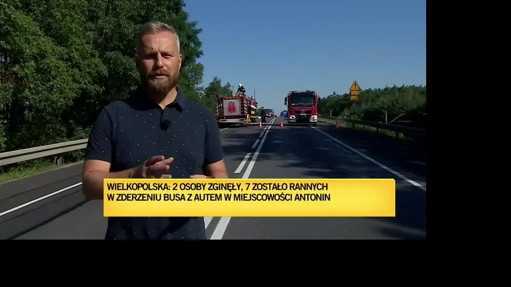 live wypadek