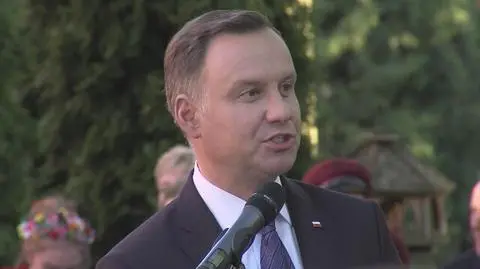 Duda w Pelplinie o referendum