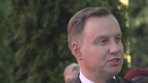 Duda w Pelplinie o referendum