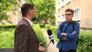 Sędzia Igor Tuleya w rozmowie z reporterem TVN24 Michałem Traczem