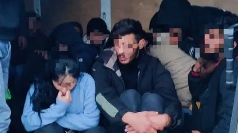 Kurierską furgonetką wiózł 27 migrantów. Pogranicznicy zatrzymali Ukraińca