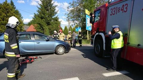 Wypadek kolarek w Wilkowicach. Można oddawać krew
