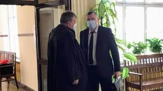 Zbigniew Wojtera ze swoim obrońcą w Sądzie Okręgowym w Łodzi