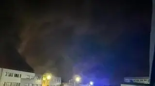 Pożar firmy oponiarskiej w Dębicy
