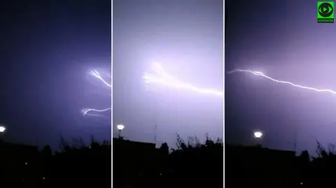 "Najpiękniejszy piorun nad Bydgoszczą". Zobacz nagranie