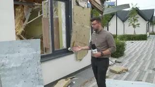 Reporter TVN24 w Buczy