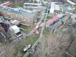 Wybuch beczki do mieszania żywicy w Blachowni