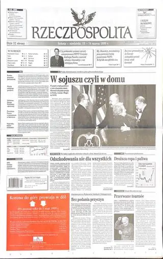 "Rzeczpospolita" z 13-14 marca 1999